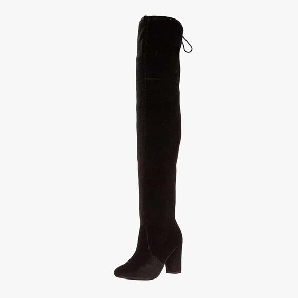 New in Box CHINESE LAUNDRY Bree Black Velvet over the knee boot size 8 - Picture 1 of 6